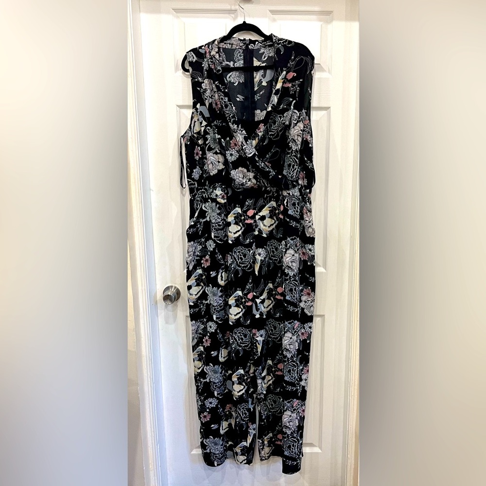 City Chic Flora Jumpsuit Romper in size 22